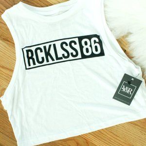 NEW YOUNG & RECKLESS SMALL CROP TANK TOP